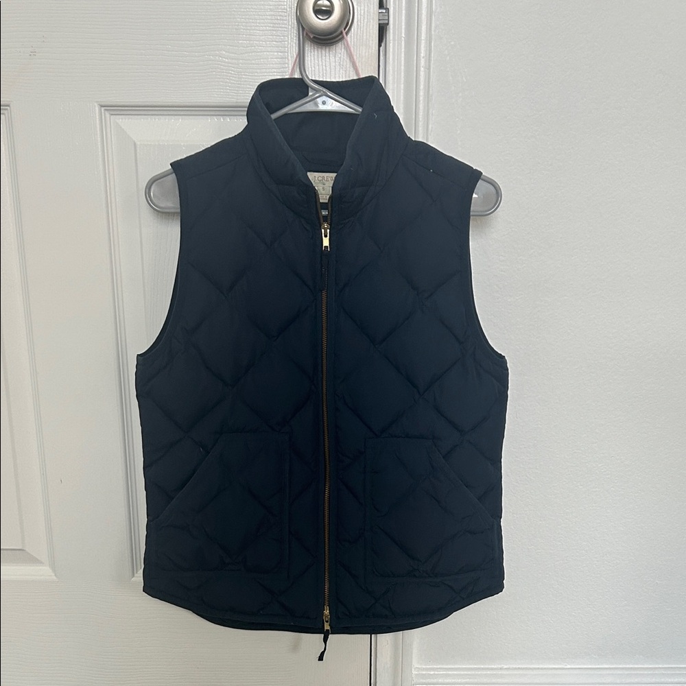 J. Crew Navy Quilted Vest